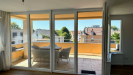 Aussicht Balkon - Großzügige 3,5 Zimmer Wohnung auf zwei Etagen in Emmendingen